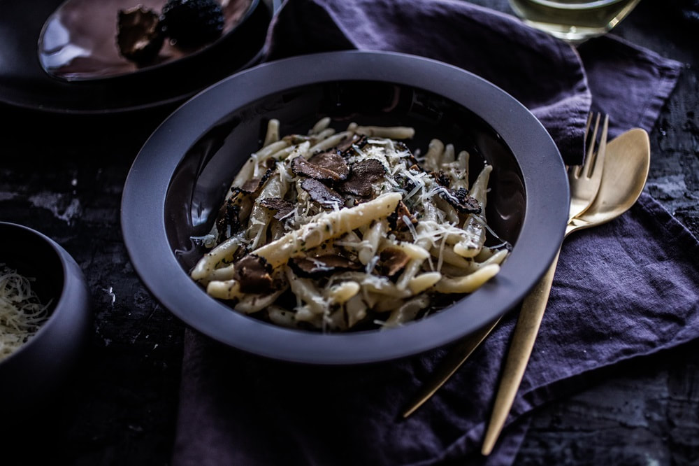 Pasta Pljukanci with truffles. Photo by Maja Danica Pecanic.